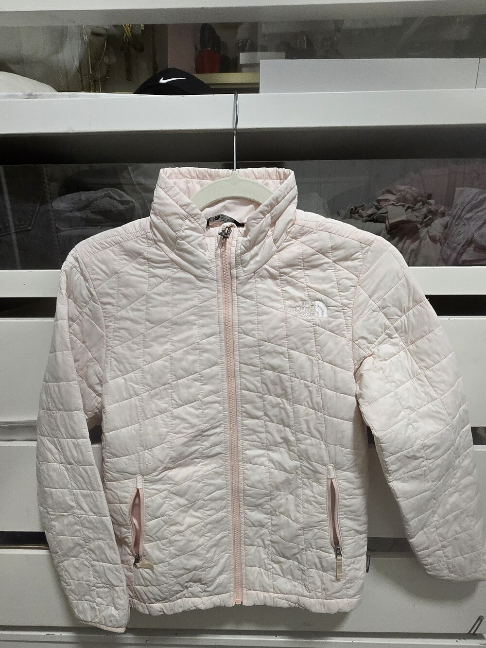 The North Face Light Pink Quilted Jacket